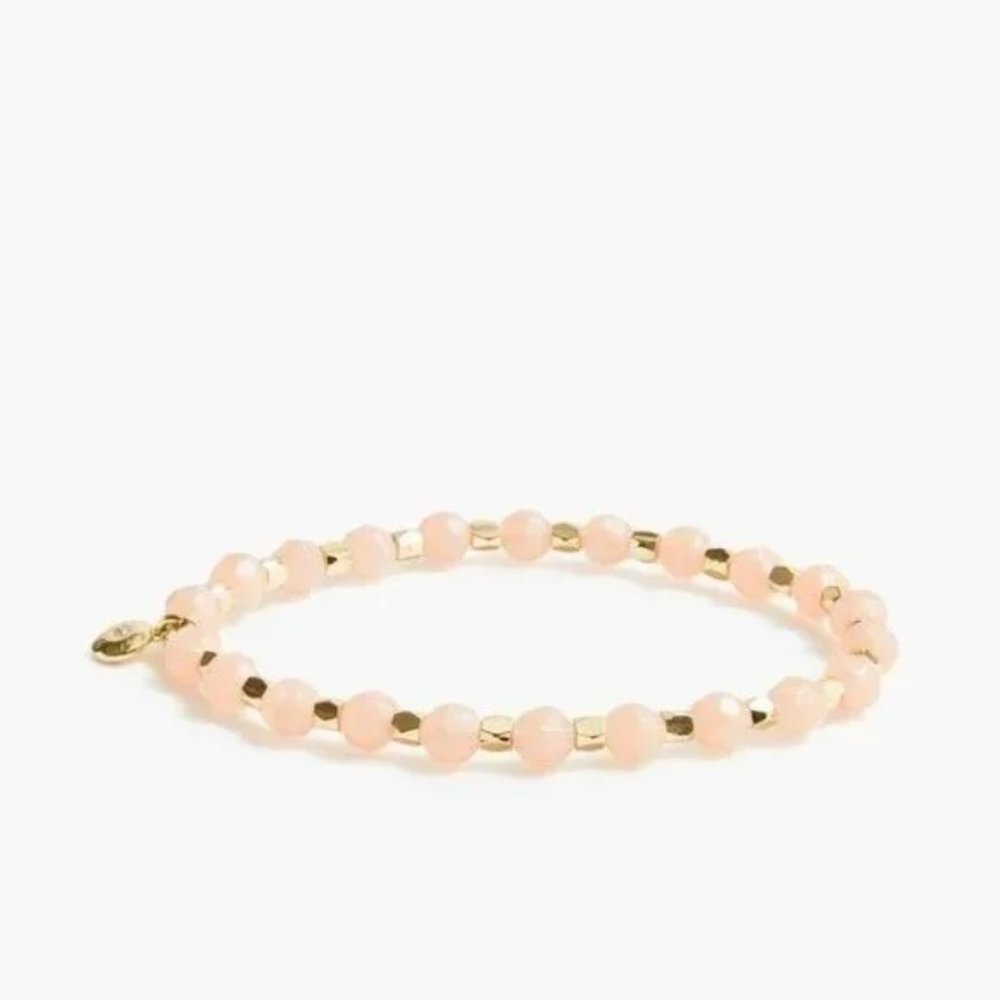J. Crew Beaded Bracelet Black Grey Pink - Picture 3 of 6